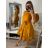 Šaty elegantné spoločenské dlhý rukáv dámske (S/M ONE SIZE) TALIANSKA MóDA IM322282 kráľovská modrá S/M