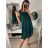 Šaty elegantní na ramínka dámské (S/M ONE SIZE) ITALSKÁ MÓDA IMPBR22H3104-Z1 béžová S/M