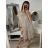 Šaty elegantní na ramínka dámské (S/M ONE SIZE) ITALSKÁ MÓDA IMPBR22H3104-Z1 béžová S/M