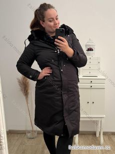 Kabát parka s kapucí dámský nadrozměr (3XL-6XL) LIBLAND LIB22LD-7643BIG