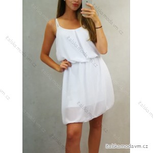 Šaty letní šifonové na ramínka dámské (M/L ONE SIZE) ITALSKÁ MÓDA IMD22147