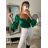 Top dlhý rukáv saténový  dámsky (S/M ONE SIZE) TALIANSKA MÓDA IMM22LS17258/DR biela S/M