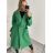 Kabát flaušový beránkový dlouhý dámský (S/M/L ONE SIZE) ITALSKÁ MÓDA IMD22912
