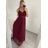 Šaty dlouhé letní elegantní společenské bez rukávu na ramínka dámské (S/M ONE SIZE) ITALSKÁ MÓDA IMPSH223670