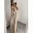 Šaty dlouhé letní elegantní společenské bez rukávu na ramínka dámské (S/M ONE SIZE) ITALSKÁ MÓDA IMPSH223670