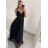 Šaty dlouhé letní elegantní společenské bez rukávu na ramínka dámské (S/M ONE SIZE) ITALSKÁ MÓDA IMPSH223670