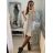Šaty pletené oversize s rolákem dlouhý rukáv dámské (S/M/L ONE SIZE) ITALSKÁ MÓDA IMWGS223583 smaragdová S/M