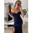 Šaty elegantní společenské carmen dlouhé dámské (XS/S/M/L ONE SIZE) ITALSKÁ MÓDA IM322063/D|UR7 bílá