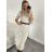 Šaty volnočasové teplé s rolákem a páskem dlouhý rukáv dámské (S/M ONE SIZE) ITALSKÁ MODA IMM22500/DR S/M fuchsiová