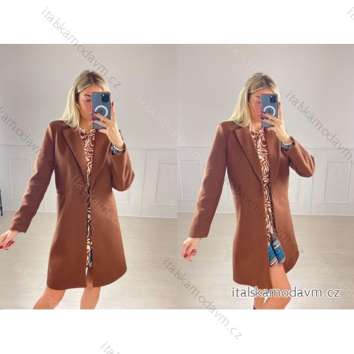 Kabát dlouhý rukáv dámský (S/M ONE SIZE) ITALSKÁ MÓDA IMPBB22D41291