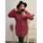 Bunda prošívaná s kapucí nadrozměr (5XL-9XL) Victoria rossi ELR22ROSSi22-10 bordó 8XL