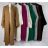 Cardigan dlouhý pletený dlouhý rukáv dámský (S/M ONE SIZE) ITALSKÁ MÓDA IMPBB22J3620
