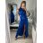 Šaty plesové dlouhé elegantní bez rukávu dámské (S/M ONE SIZE) ITALSKÁ MÓDA IMPBB22B22876/DR S/M vínová