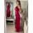 Šaty plesové dlouhé elegantní bez rukávu dámské (S/M ONE SIZE) ITALSKÁ MÓDA IMPBB22B22876/DR S/M vínová