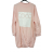 Šaty mikinové oversize dlouhý rukáv dámské (UNI S/M/L/XL) ITALSKÁ MÓDA IMM21655W/DR BÍLÁ