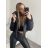 Bunda dlouhý rukáv dámská (S/M ONE SIZE) ITALSKá MóDA IM322399/DR S/M hnědá
