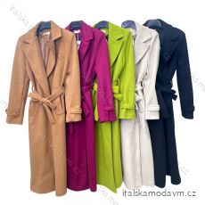 Kabát flaušový dlouhý rukáv dámský (S/M ONE SIZE) ITALSKÁ MÓDA IMPLM22555300018