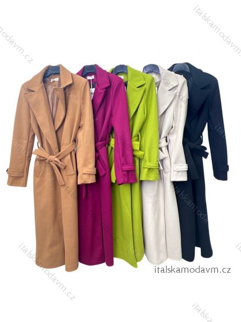 Kabát flaušový dlouhý rukáv dámský (S/M ONE SIZE) ITALSKÁ MÓDA IMPLM22555300018