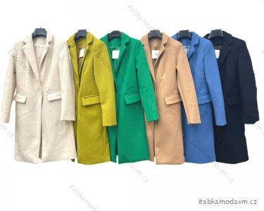 Kabát flaušový dlouhý rukáv dámský (S/M ONE SIZE) ITALSKÁ MÓDA IMPLM22411100030