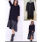 Šaty oversize dlouhý rukáv dámské (S/M ONE SIZE) ITALSKÁ MÓDA IMPLI2233386