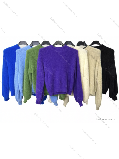 Svetr dlouhý rukáv dámský (S/M ONE SIZE) ITALSKÁ MÓDA IMPLM2220600