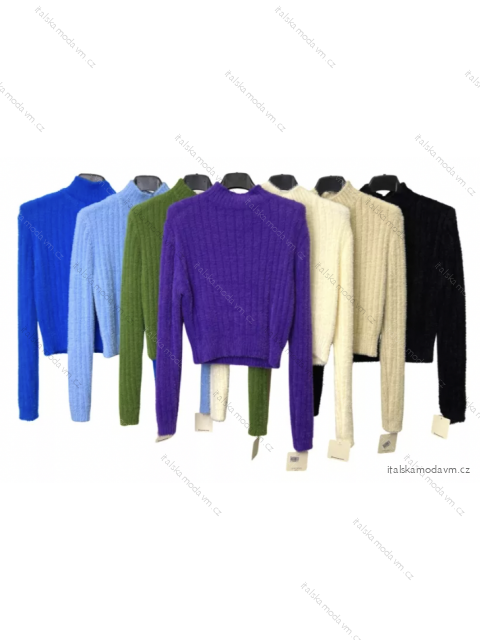 Svetr dlouhý rukáv dámský (S/M ONE SIZE) ITALSKÁ MÓDA IMPLM2221300