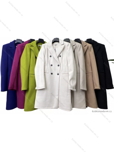 Kabát dlouhý rukáv dámský (S/M ONE SIZE) ITALSKÁ MÓDA IMPLM2256100