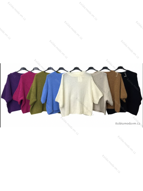 Svetr 3/4 dlouhý rukáv dámský (S/M ONE SIZE) ITALSKÁ MÓDA IMPLM22600400013