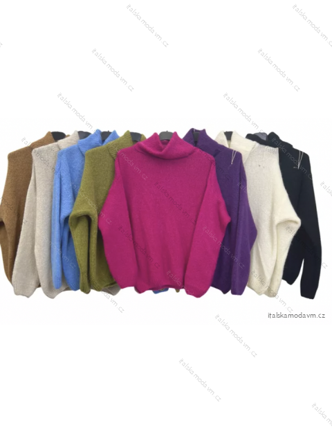 Sveter s rolákom dlhý rukáv dámsky (S/M ONE SIZE) TALIANSKA MÓDA IMPLM2220830