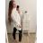 Košile oversize prodloužená dlouhý rukáv dámská (L/XL ONE SIZE) ITALSKÁ MÓDA IMWC222871/DR L/XL Béžová světlá