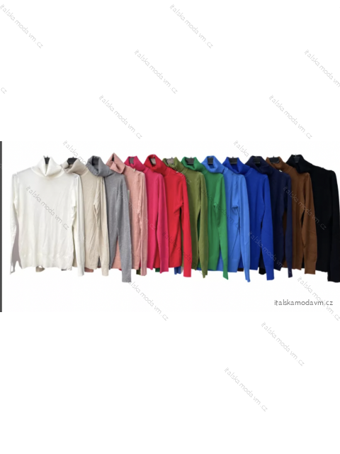 Sveter s rolákom dlhý rukáv dámsky (S/M ONE SIZE) TALIANSKA MÓDA IMPLM2280150