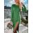 Šaty elegantní úpletové dlouhý rukáv dámské (S/M ONE SIZE) ITALSKÁ MÓDA IMWGS223890