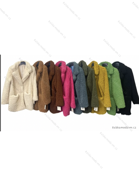 Kabát baránok dlhý rukáv dámsky (S/M ONE SIZE) TALIANSKA MÓDA IMPLM22128000033