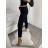 Kalhoty dlouhé strečové dámské (S/M ONE SIZE) ITALSKá MóDA IM522050/DR S/M čierna