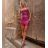 Šaty sexy mini na ramínka dámské (S/M ONE SIZE) ITALSKá MóDA IMM22LS20292