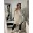 Šaty pletené/svetr prodloužený dlouhý rukáv dámský (S/M ONE SIZE) ITALSKÁ MÓDA IMM22MY23068/DR