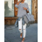 Nohavice rifle skinny dámske (34-42/s-xl) Shiny design IMT181289-2/DR 36 biela
