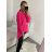 Svetr pletený prodloužený s přívěškem dlouhý rukáv dámský oversize (S/M/L/XL/2XL ONE SIZE) ITALSKÁ MÓDA IM4221279