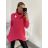 Svetr pletený prodloužený s rolákem dlouhý rukáv dámský (L/XL ONE SIZE) ITALSKÁ MÓDA IM4221286/DR L / XL <p>Neónovo ružová</p>