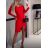 Šaty elegantní dlouhý rukáv dámské (S/M ONE SIZE) ITALSKÁ MÓDA IMWE223918