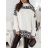 Svetr oversize dlouhý rukáv dámský (S/M ONE SIZE) ITALSKÁ MÓDA IMWGB223924