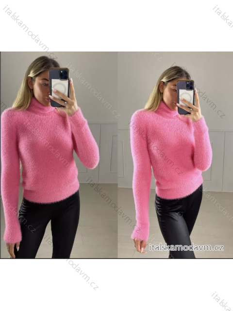 Svetr s rolákem dlouhý rukáv dámský (S/M ONE SIZE) ITALSKÁ MÓDA IMPBB22W852