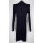Šaty úpletové elegantní dlouhý rukáv dámské (S/M ONE SIZE) ITALSKÁ MÓDA IMPBB22Y23009