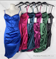 Šaty elegantní na ramínka dámské (S/M ONE SIZE) ITALSKÁ MÓDA IMPBB22B23142