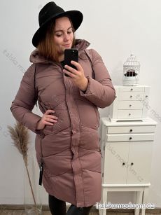 Kabát zimní dámský nadrozměr (50-58/L-3XL) POLSKÁ MÓDA HKW22D192140/DR