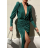 Šaty elegantní dlouhý rukáv dámské (S/M ONE SIZE) ITALSKÁ MÓDA IMPBB22B23124