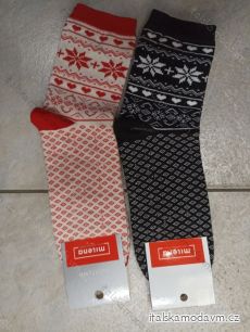 Ponožky slabé vánoční dámské (37-41) POLSKÁ MÓDA DPP22227