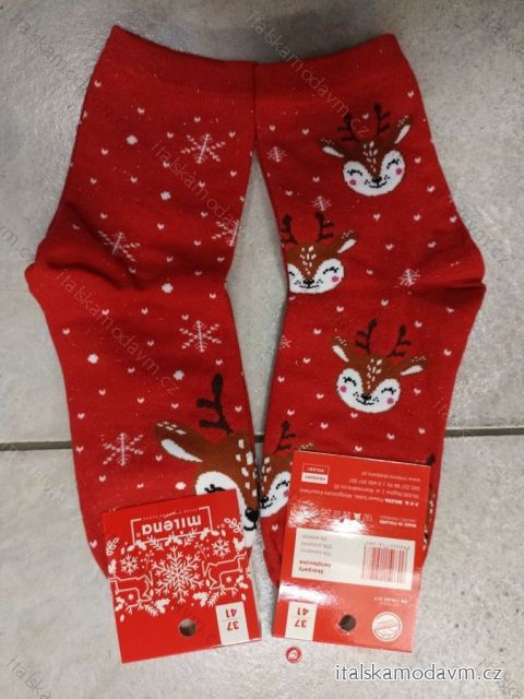 Ponožky slabé vánoční dámské (37-41) POLSKÁ MÓDA DPP22230