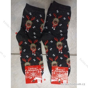 Ponožky slabé vánoční dámské (37-41) POLSKÁ MÓDA DPP22233