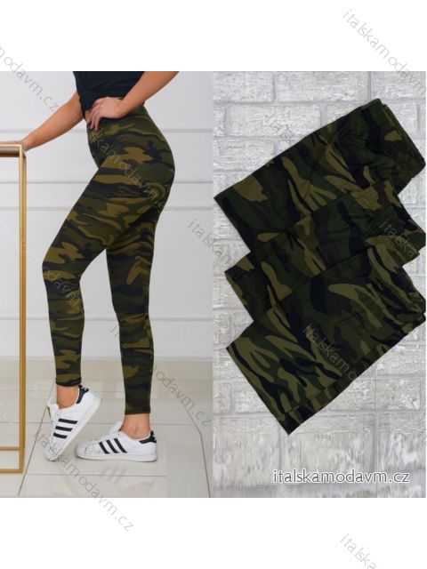 Legíny dlouhé dámské nadrozměr maskáč (L/XL-2X/3XL-4XL/5XL) SAL SMILING SAL22MA-16/DR